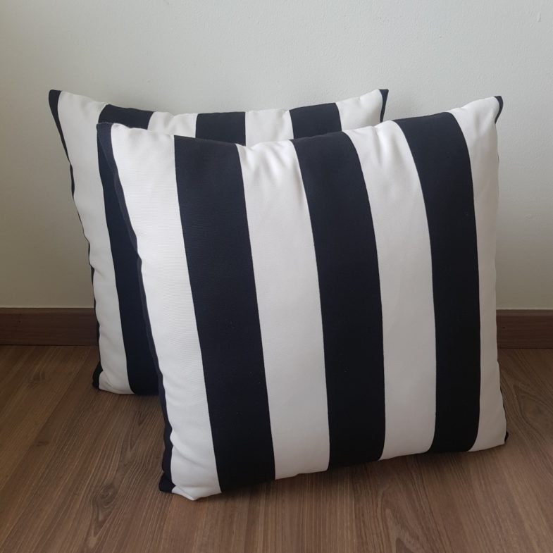 Black Stripe Cushion